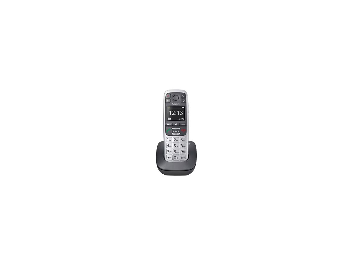 Telefon schnurlos Gigaset E560 14h Freisprechen CLIP silber