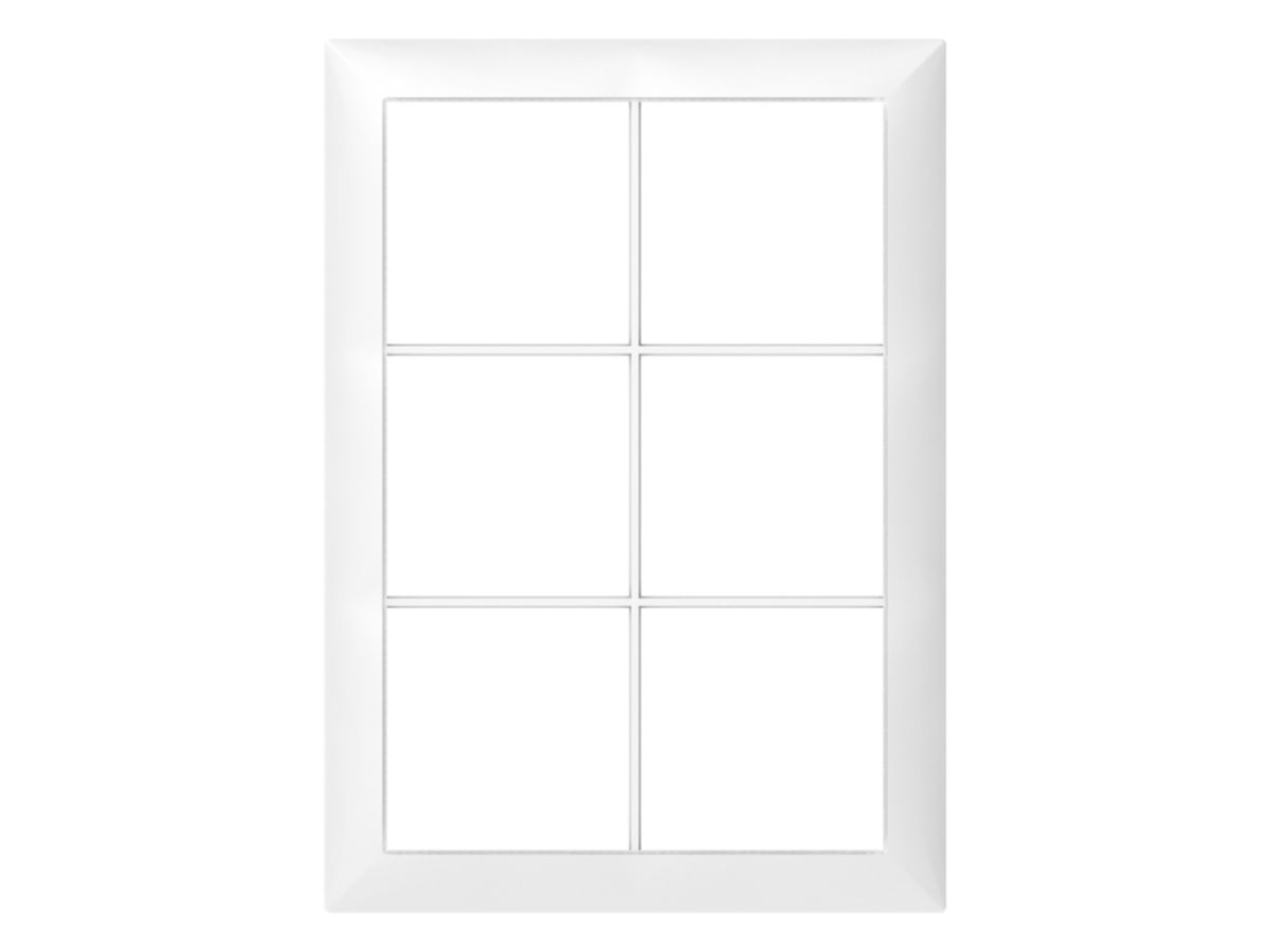 Abdeckrahmen SIDUS 2×3 weiss