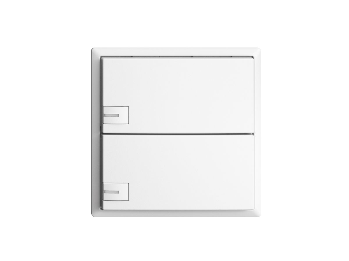 UP-Taster KNX 2-fach EDIZIOdue weiss RGB mit LED