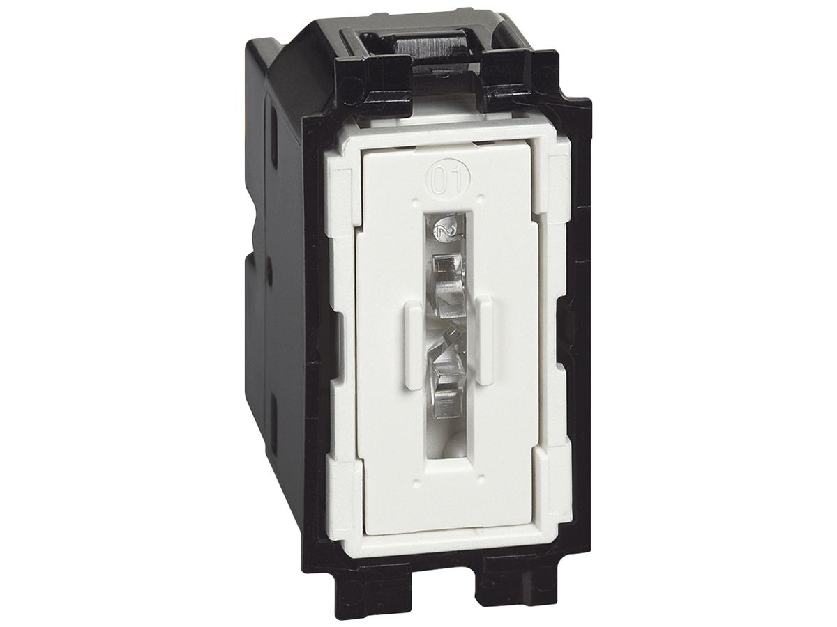 Drucktaster Legrand Living Now 10A 250V 22.5×45mm Schraubklemmen weiss