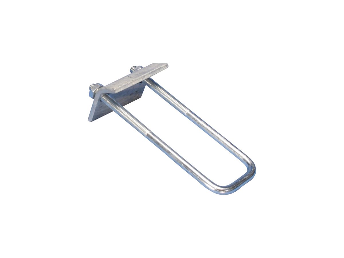 Trägerklammer nVentCADDY f.Strutschienen m.U-Bügel, Stahl, DD 124×41mm Strut M10