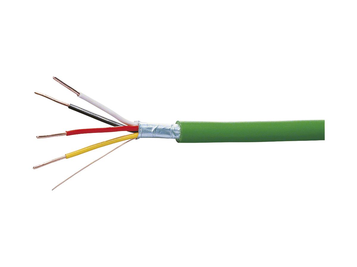 Kabel Hager KNX-Y(ST)Y 2×2×0.8mm PVC grün Ring L 100m Eca