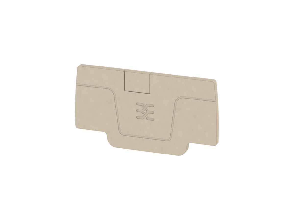 Abschlussplatte Weidmüller A-Reihe AEP 2C 2.5 52.76×2.1mm, beige