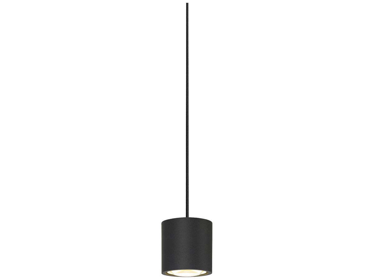 LED-Pendelleuchte SLV OCULUS SINGLE 11W 780lm 2000…3000K DIM Ø90×90mm schwarz