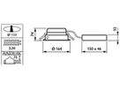 EB-LED-Deckenleuchte LuxSpace Mini DN560B LED12S/830 POE C WH