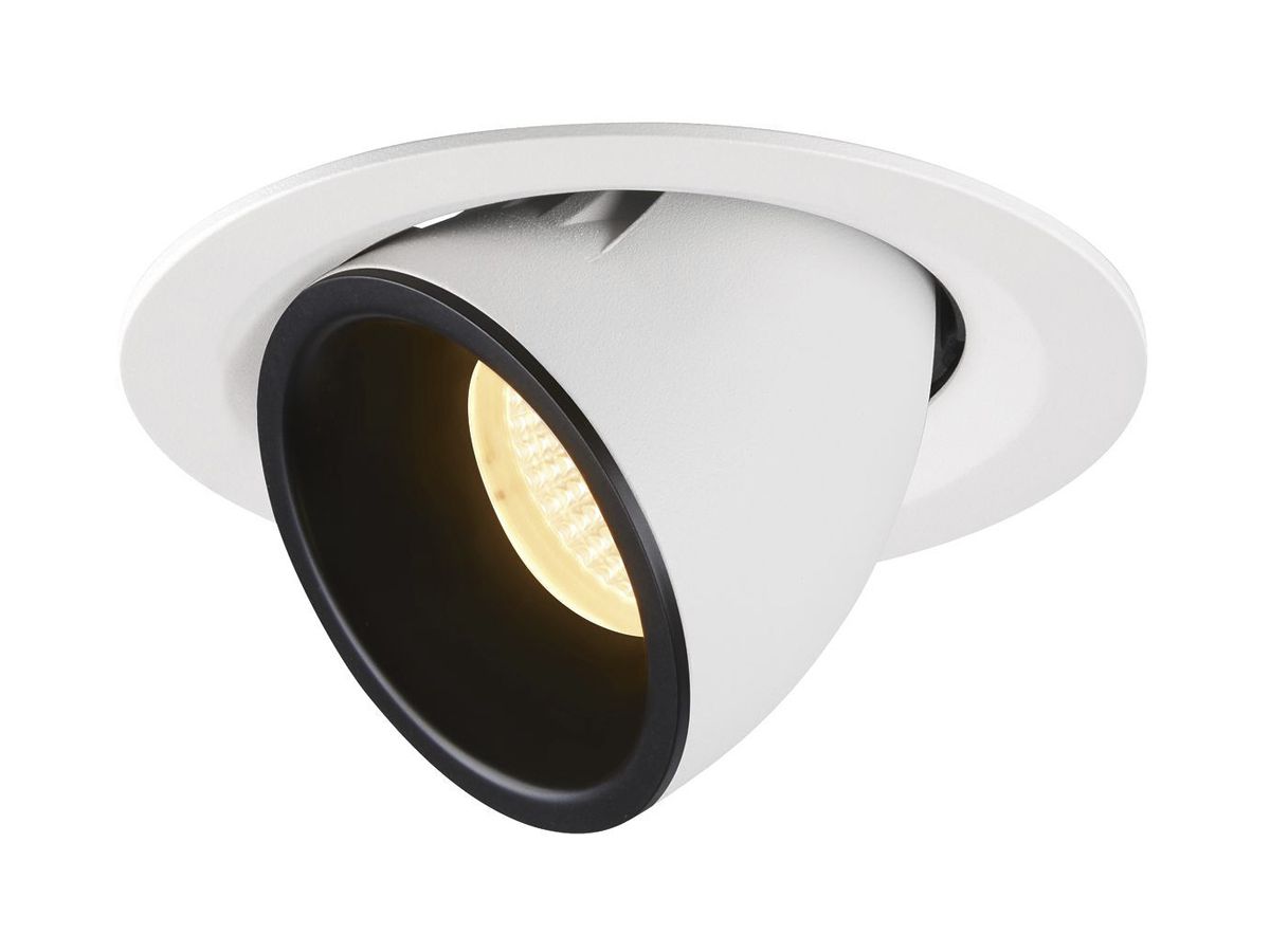 EB-LED-Downlight SLV NUMINOS GIMBLE M, 17.5W 500mA 1500lm 3000K 40° ws/sz