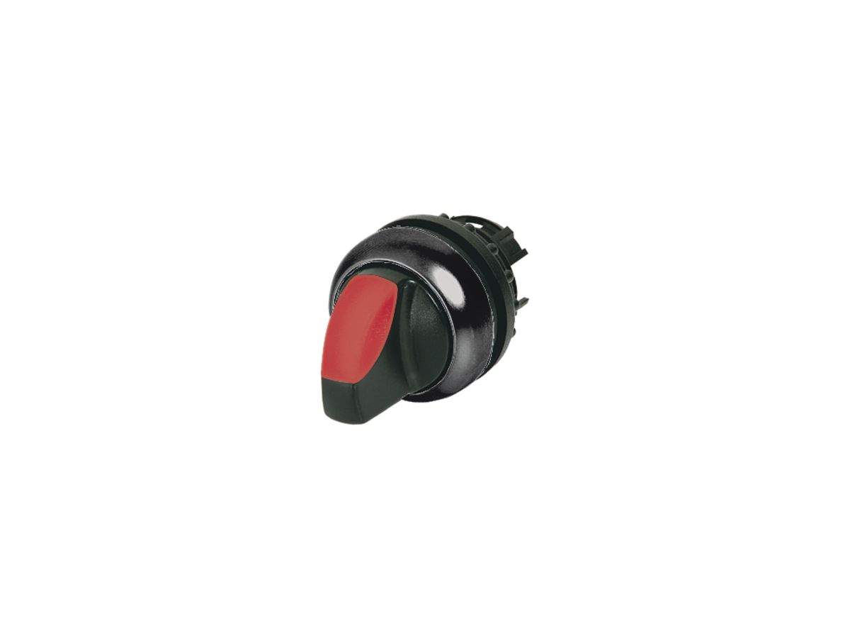 Leucht-Knebelgriff ETN RMQ 2 Stel.rastend schwarz/rot, Ring schwarz