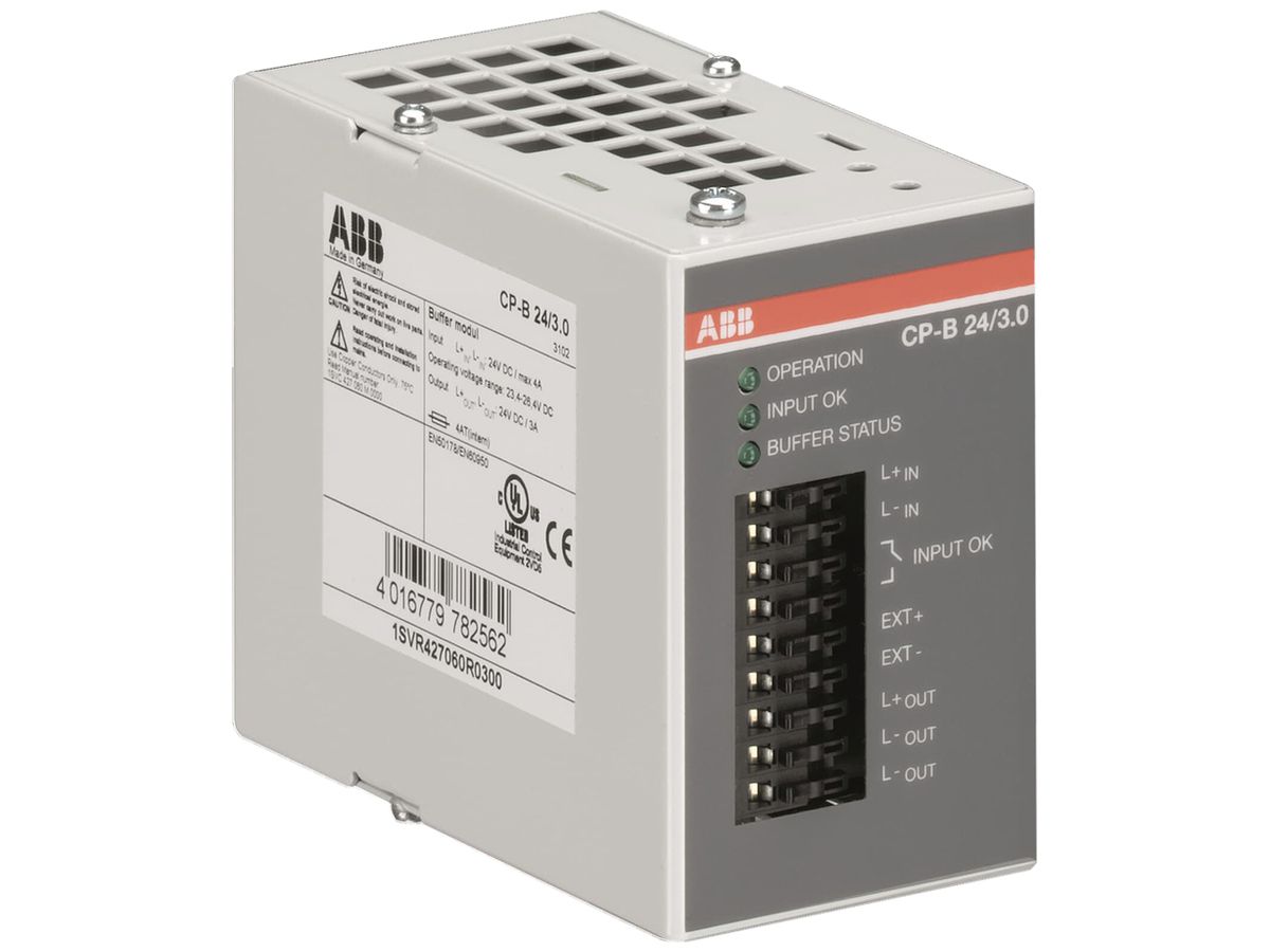 Puffermodul ABB CP-B 24/3.0, für Schaltnetzteil, 24V/3A 1000Ws