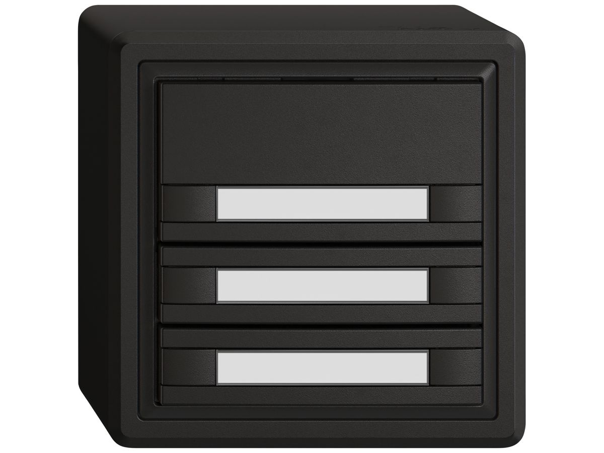 AP-KNX-Taster RGB EDIZIO.liv SNAPFIX® Temperaturfüh.o.LED Pap.3×T 2-Tbed.sz