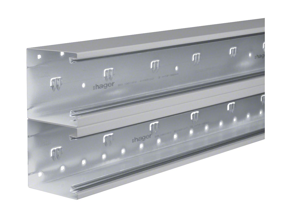 Brüstungskanal tehalit BRS OT 2×80 210×100×2000mm Stahl Zink