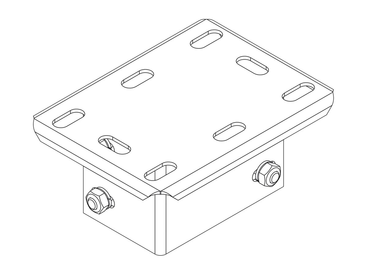 Kopfplatte Lanz 200×150×90mm verzinkt