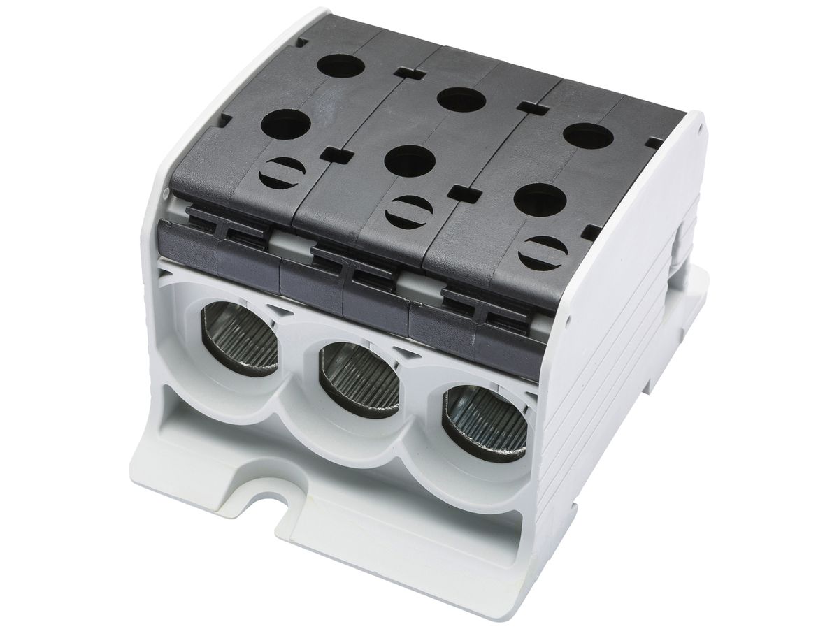 Verteilerblock Bals RKA 95 1P 200A 3×Eingang 3×Ausgang 10…95mm² schwarz