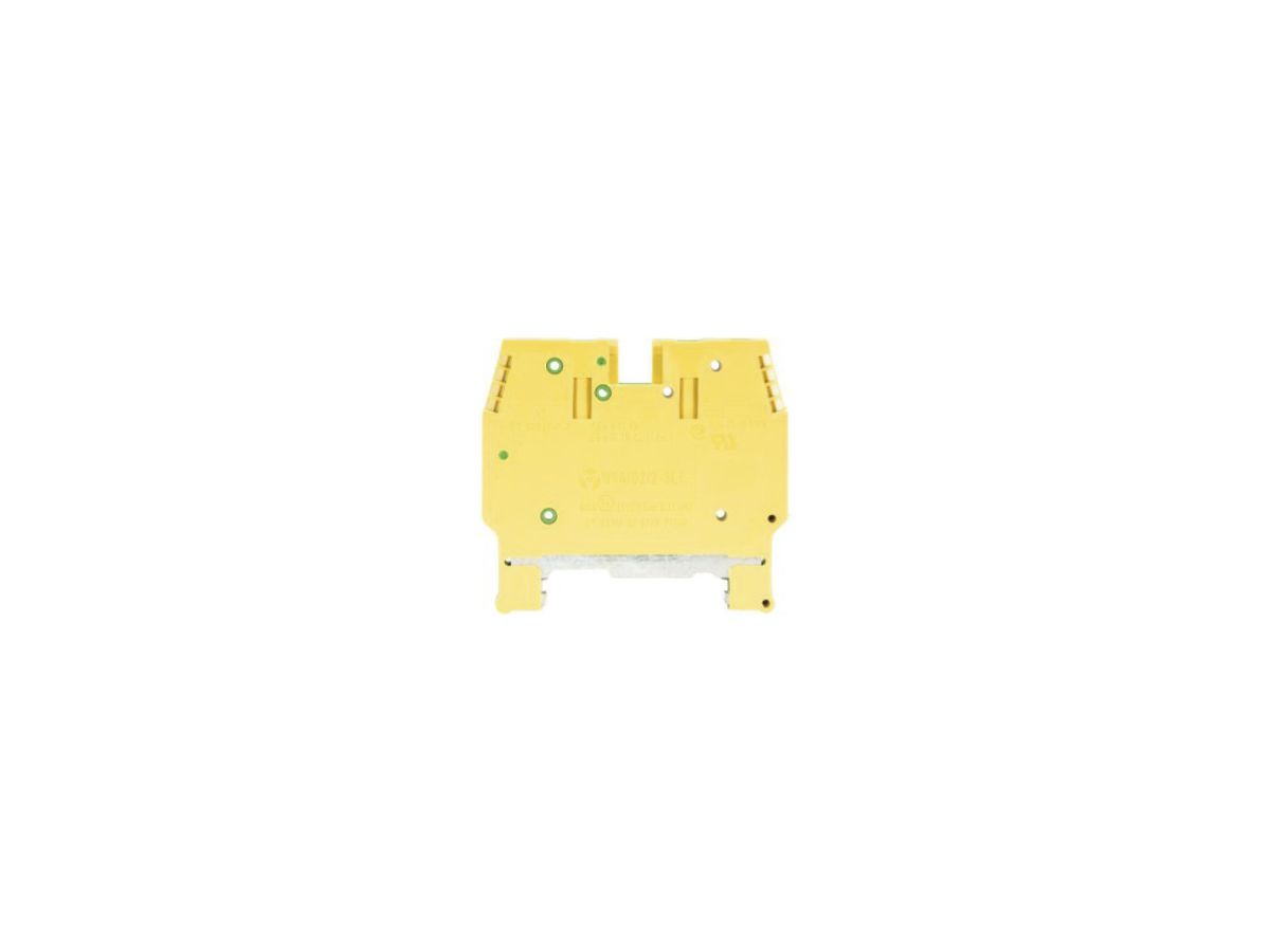 Schutzleiter-Reihenklemme WK 0.5…6mm² 4×Schraub.1 Etage Hutschiene TH35 gn/gb