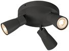 Spot SLV PURI 2.0 Dome CW GU10 3×6W DIM Ø180×113mm schwarz
