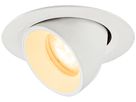 EB-LED-Spot SLV NUMINOS GIMBLE XS 6.9W 950lm 3000K WB DALI DIM Ø80×57mm ws