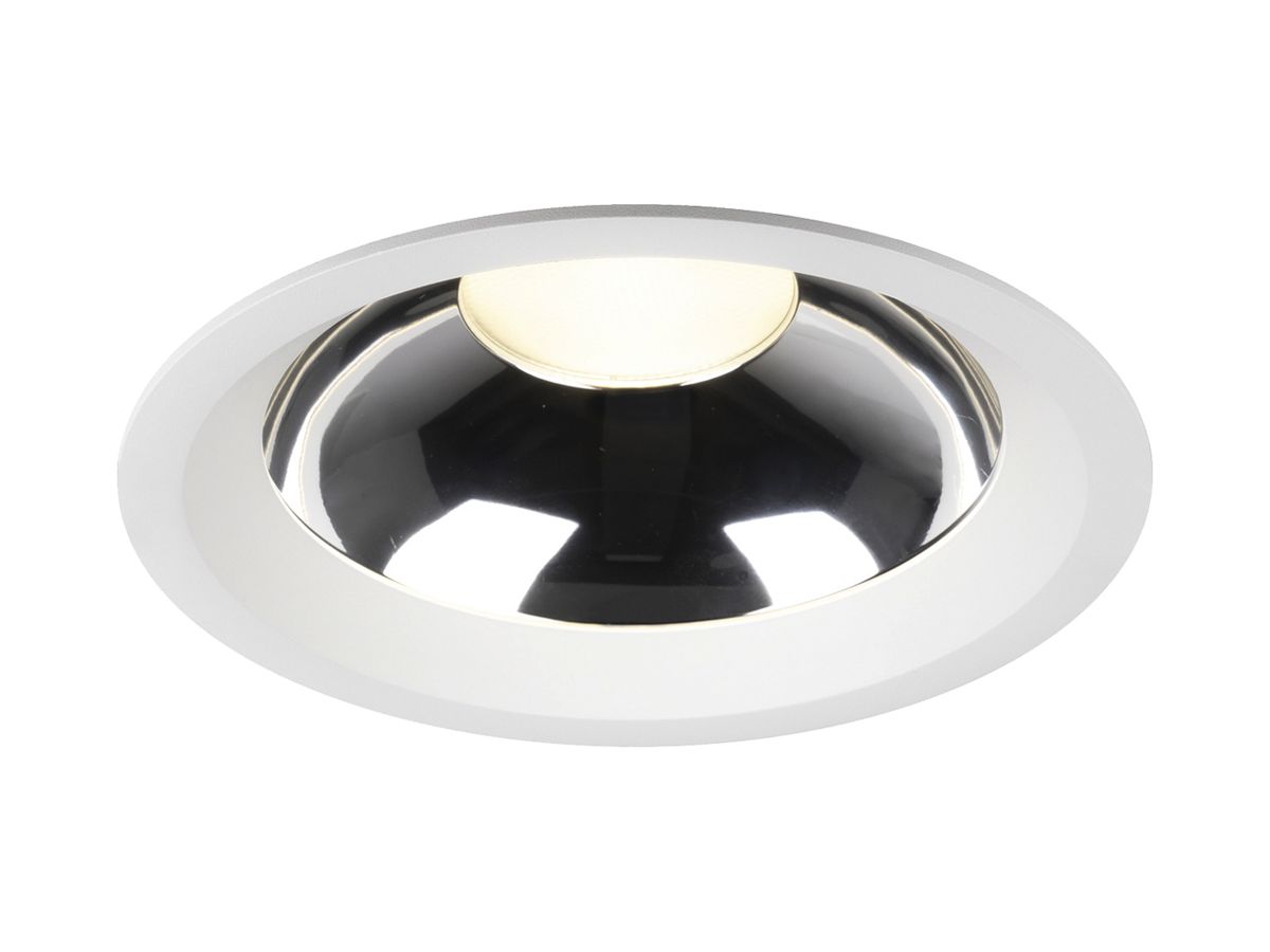LED-Downlight SLV C 200 24W 3100lm 940 IP54 WB DALI Ø226mm weiss