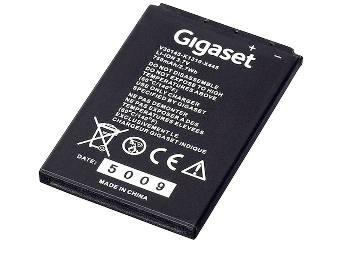 Akku Gigaset X445 Li-Ion 3.7V 750mAh für SL78H/SL400/SL450/SL4/SL4 Pro