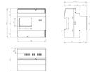 REG-Energiezähler EMU Professional II 3×5A indirekt MID S0 LoRa SMA