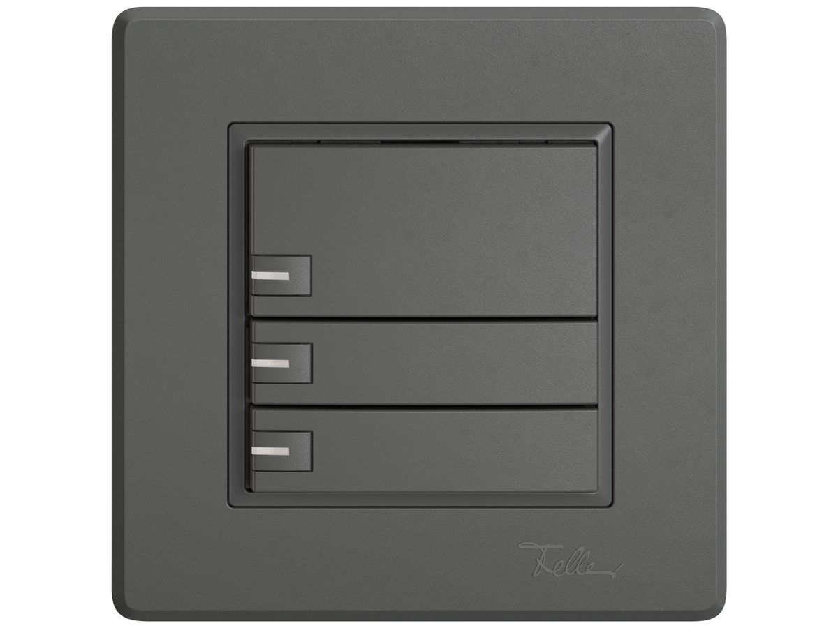 UP-KNX-Taster RGB EDIZIO.liv SNAPFIX® Temperaturfüh.RGB-LED 3×T 1-Tbed.dgu