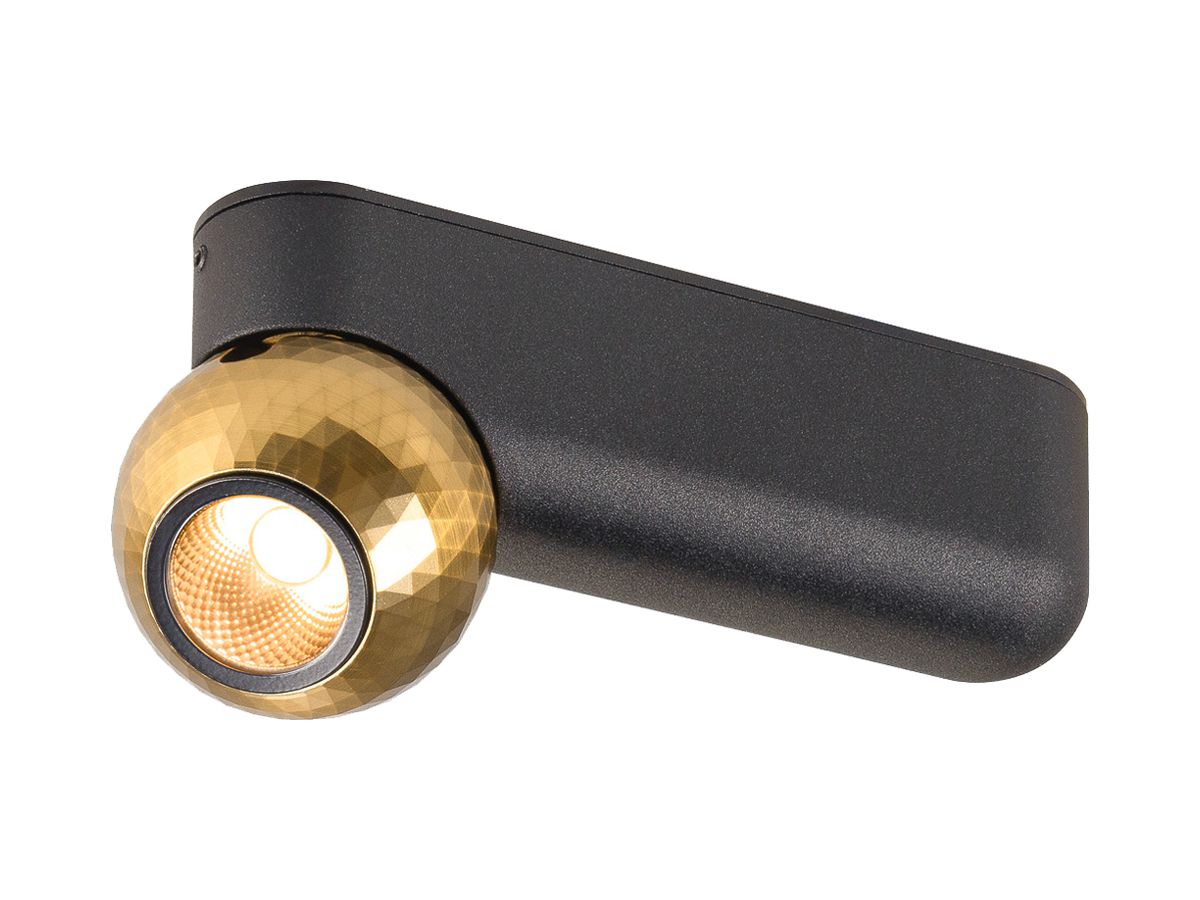 LED-Anbauleuchte SLV DYSKO single 7W 750lm 2700K DIM 153×54×68mm schwarz