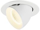 EB-LED-Spot SLV NUMINOS GIMBLE L 17W 2700lm 4000K WB DALI DIM Ø160×115mm ws