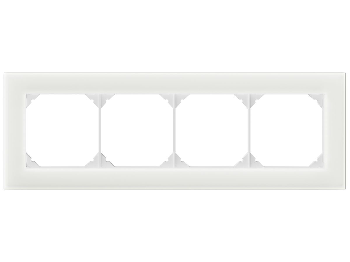 UP-Kopfzeile EDIZIO.liv prestige SNAPFIX® 1×4 94×274mm glas weiss