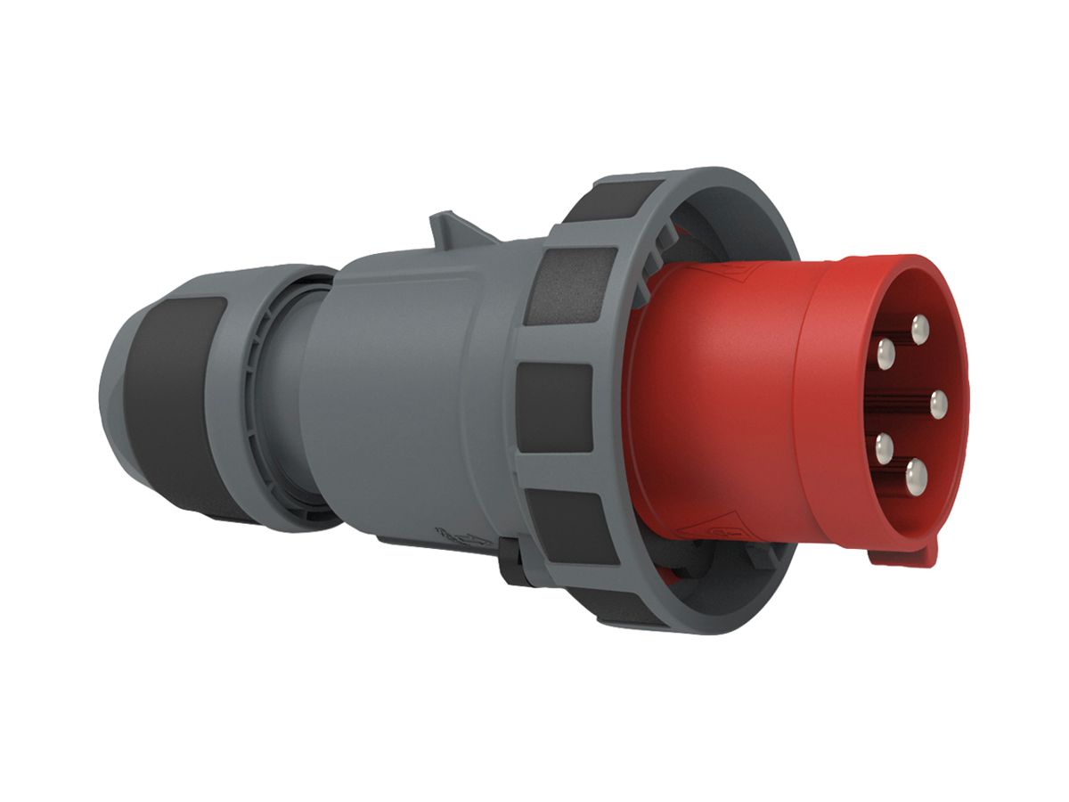 Stecker CEE Bals INNOLINQ-Design 5P 63A 400V rot 6h IP67 schraublos