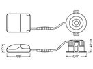 LED-Downlight LEDVANCE SP FIX 8W 640lm 2700K IP44 MB DIM schwarz