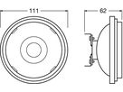 LED-Lampe PARATHOM+ AR111 GLOW GLD50 DIM G53 7.3W 927 24°