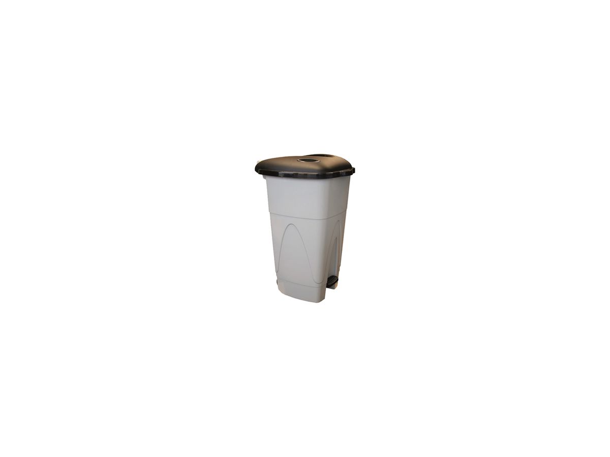 Treteimer Plica KICK 110 Liter, mit Rollen, 91×48×56cm, grau