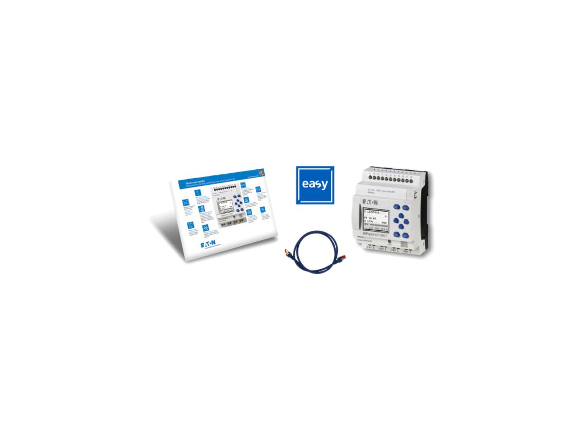 Starterpaket ETN mit EASY-E4-AC-12RC1, Patchleitung und Software-Lizenz