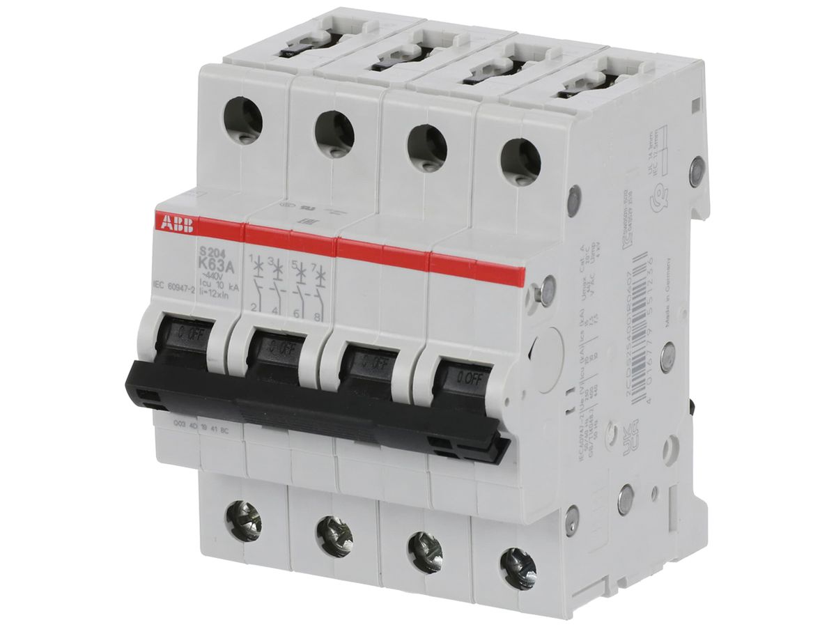 Leitungsschutzschalter ABB S204-K63 63A 6kA
