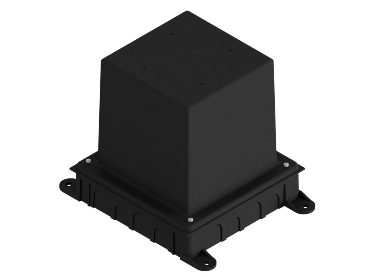 Einbaubox,Kunstoff  für Dosen130x130 - inkl. Sagex Klotz    180mm tief
