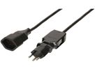 Verlängerungskabel MAX HAURI 5m Stecker Clip-Clap T12 180/130° schwarz