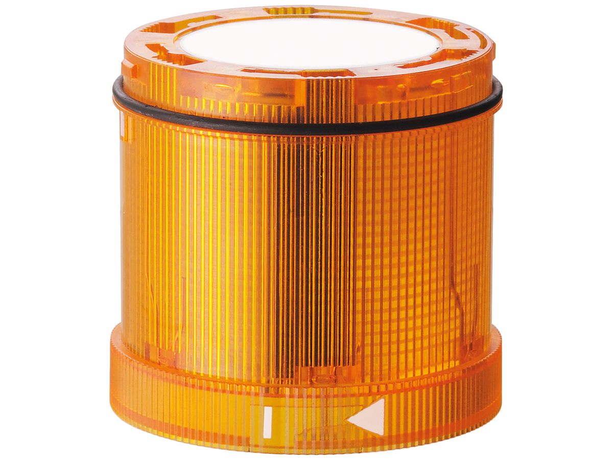 Blitz- und Dauerleuchte WERMA TwinLIGHT Classic, 24VAC/DC, 70mm, gelb