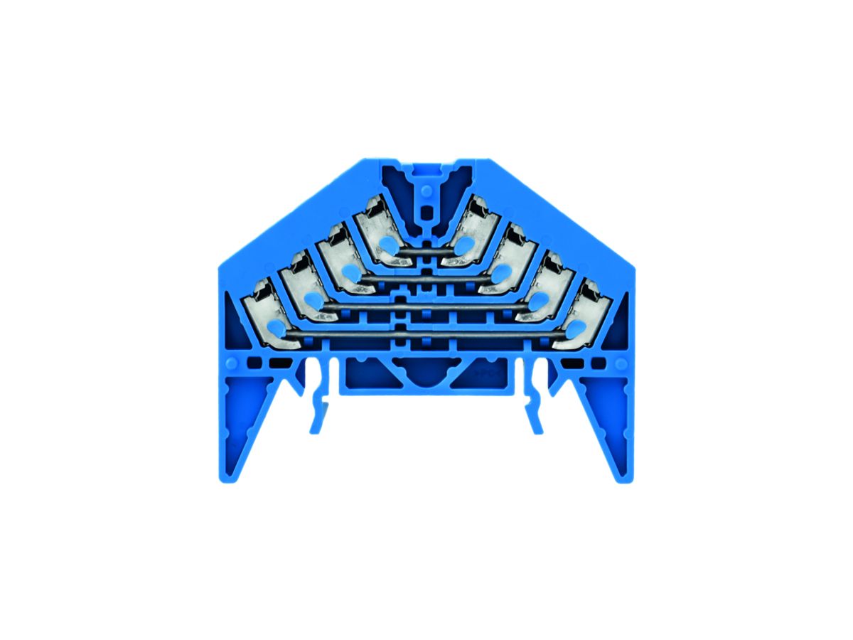 Rangierverteilerklemme Weidmüller PRV 4L PUSH IN TS35×15 blau, weiss