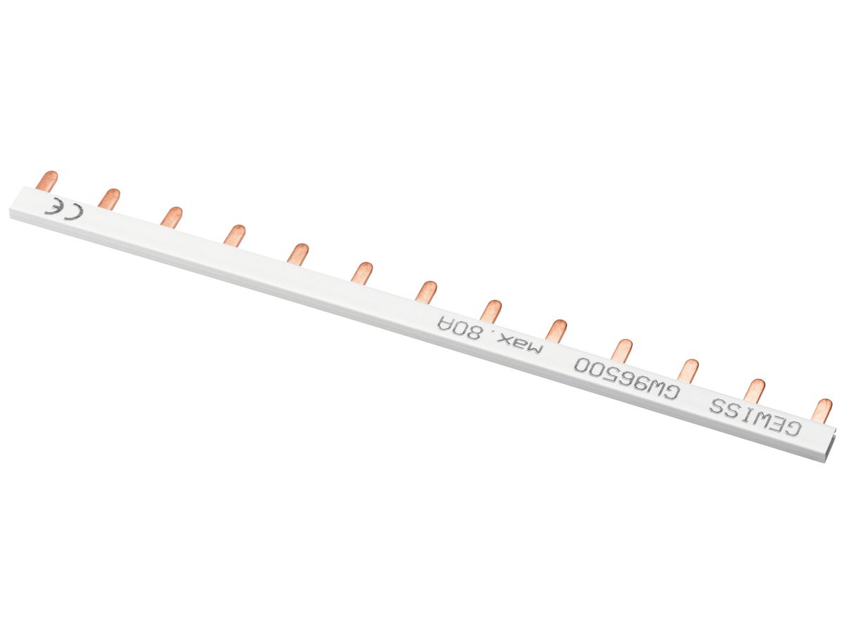 Kammschiene Gewiss 90 AM 1P 1Ph Stift 63A 330.2mm 13TE grau