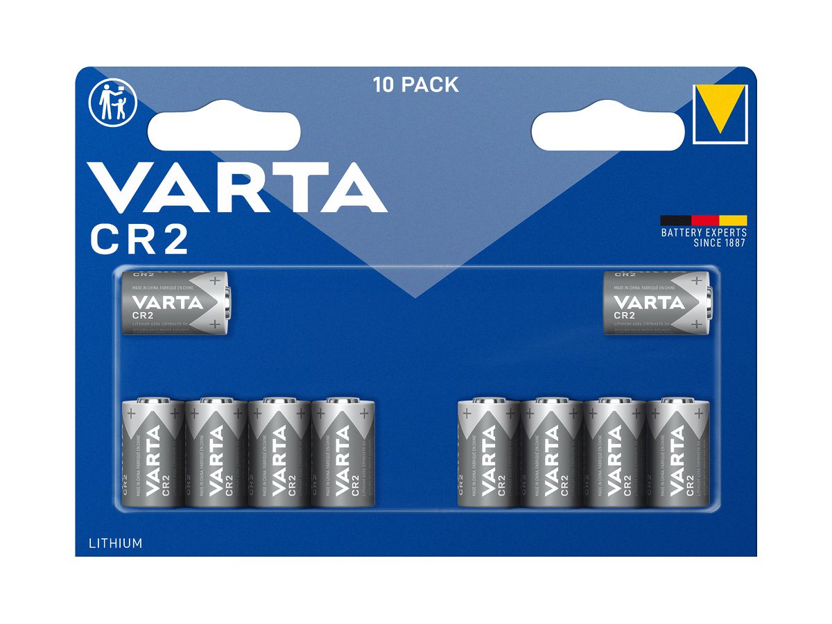 Batterie Lithium VARTA Electronics CR2 3V Blister à 10 Stück