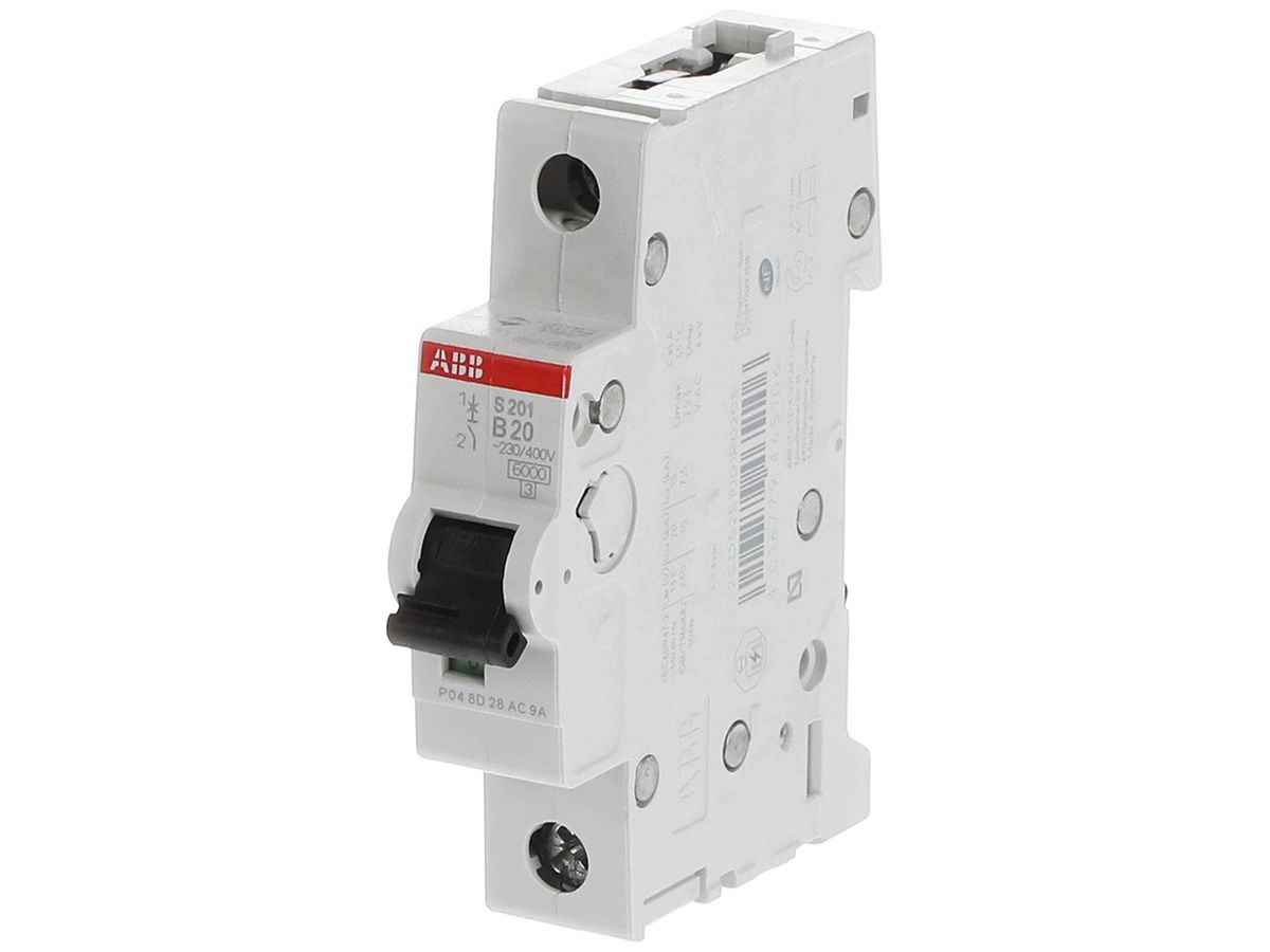 Leitungsschutzschalter ABB S201-B20 20A B 6kA