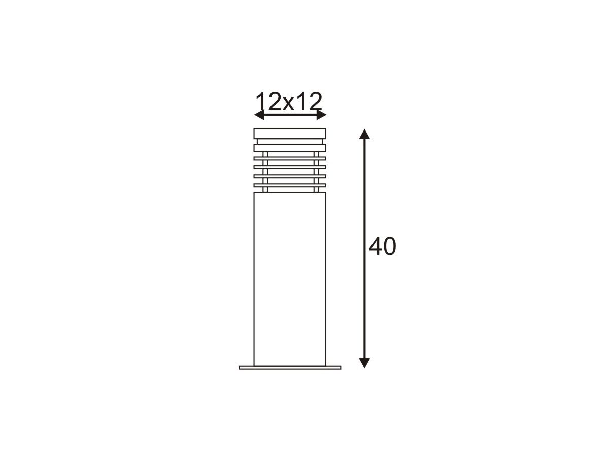 Stehleuchte SLV ARROCK GRANITE 40, E27 15W IP44 salt&pepper