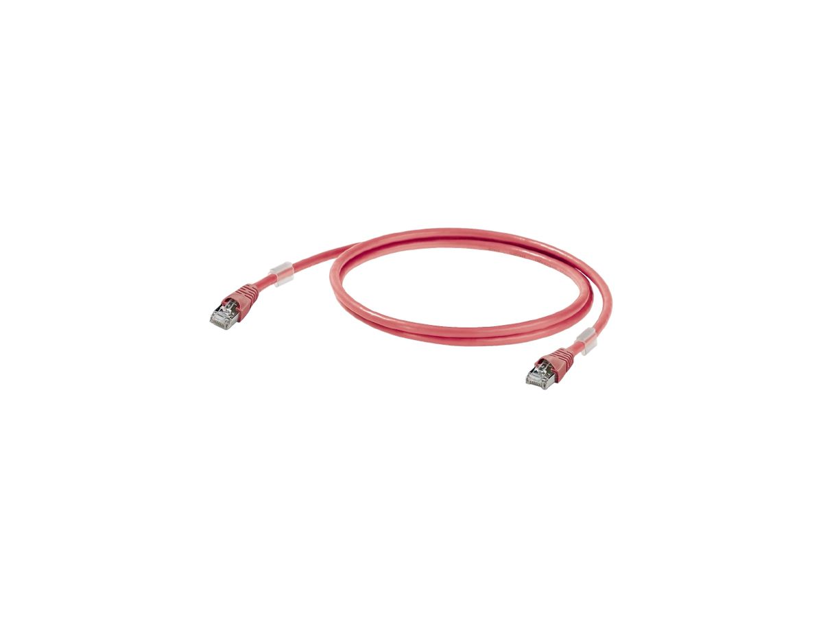 Patchkabel Weidmüller CabinetLine Cat.6 LSZH RJ45/RJ45 1m rot