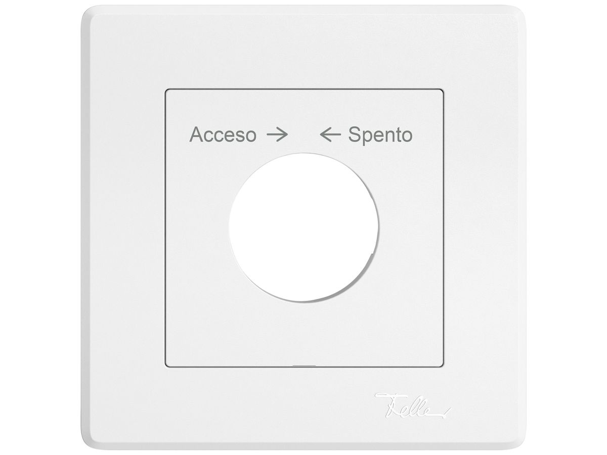 UP-Montageset EDIZIO.liv SNAPFIX® f.Drehschalter m.Schloss Acceso → ← Spento ws