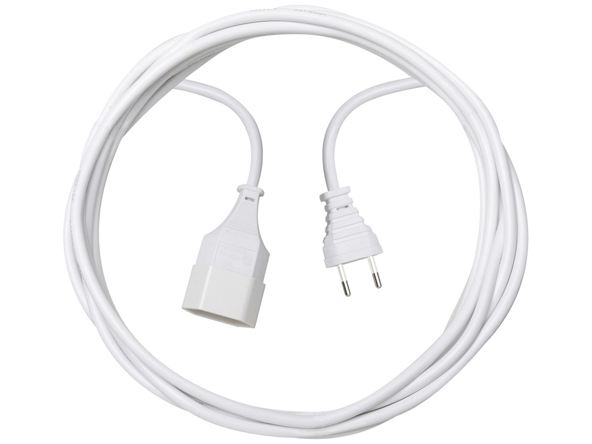 Verlängerungskabel Brennenstuhl PVC 10A 230V 2×1mm² T11/T11 5m ws