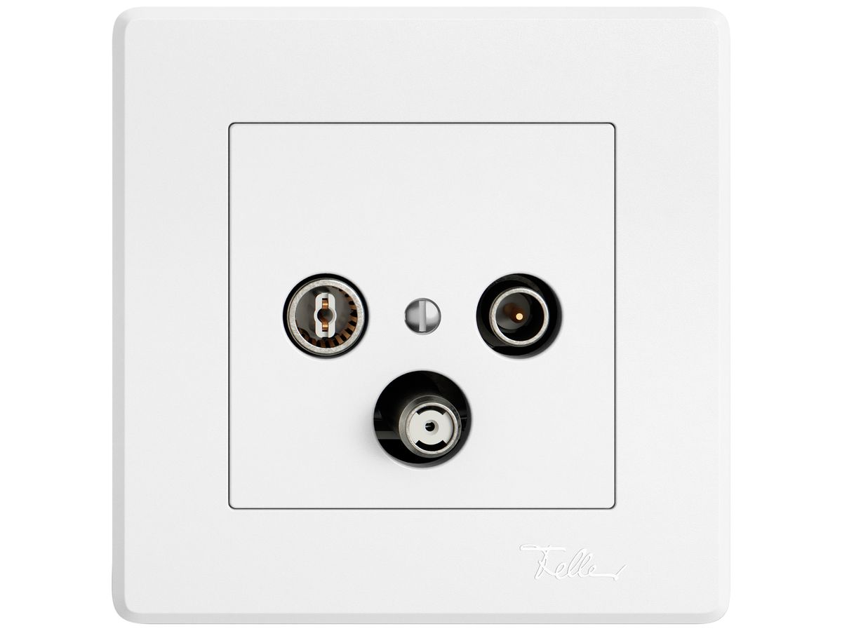 UP-Antennendose TV-R-SAT EDIZIO.liv SNAPFIX® DB52 Stichdose ws