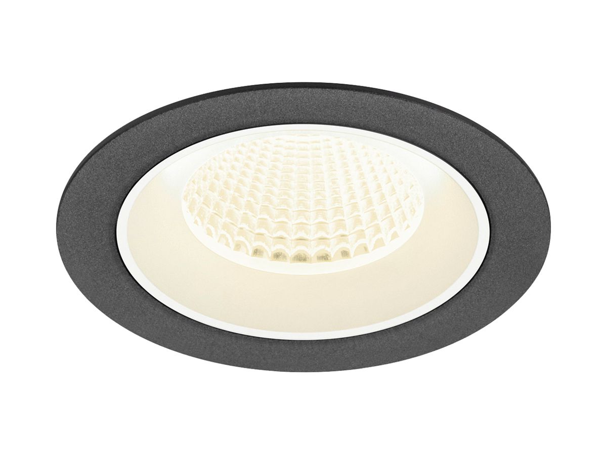 EB-LED-Deckenleuchte SLV NUMINOS M 12W 1900lm 4000K MB DALI DIM Ø105×68mm sz/ws