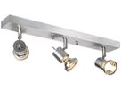 Decken-/Wandleuchte SLV ASTO, 3×GU10 75W IP20 Aluminium gebürstet