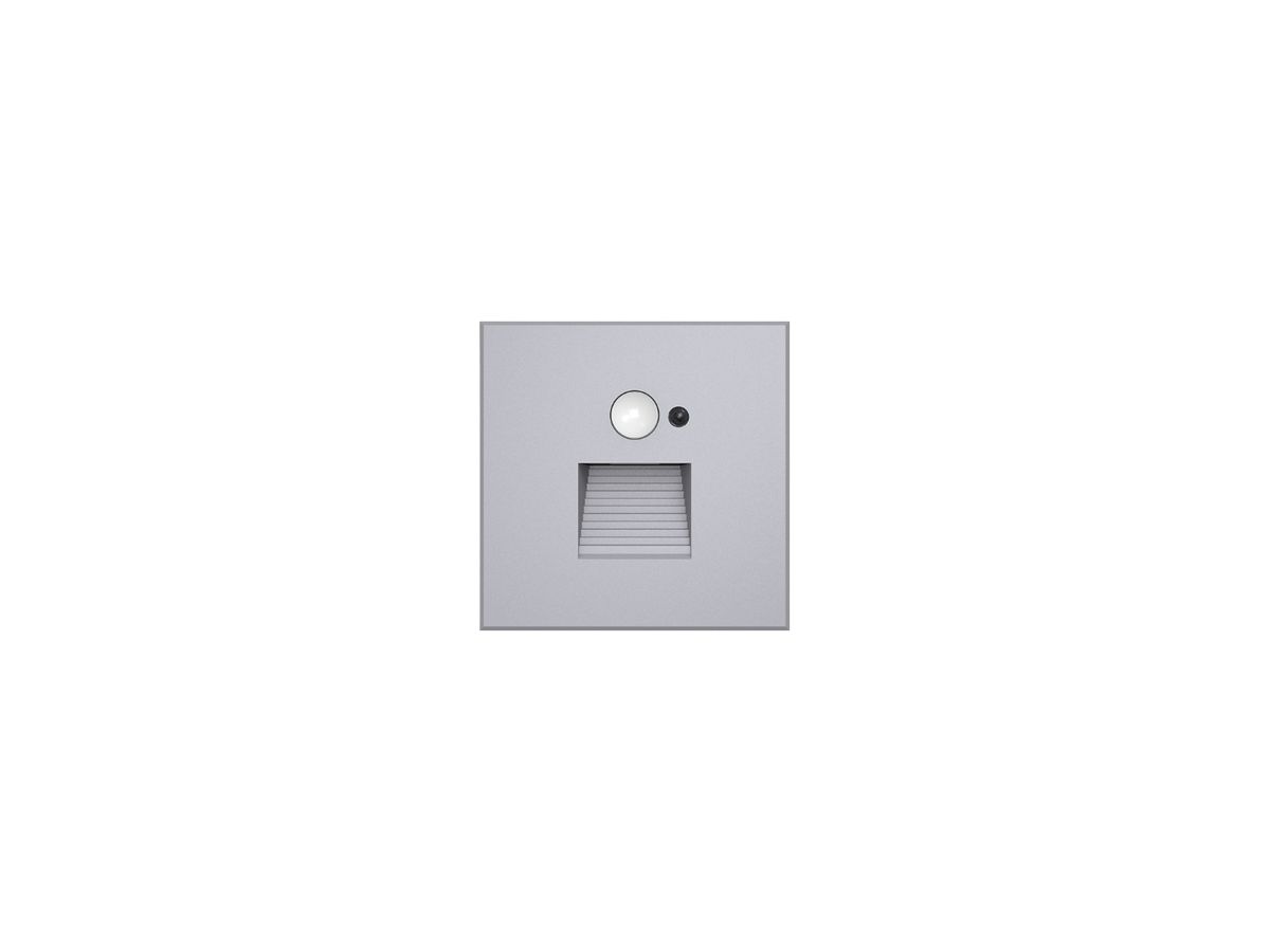 EB-LED-Wandleuchte DOTLUX EASYSTAIR PIR SEN 1.5W 70lm 930 82×82mm Silber