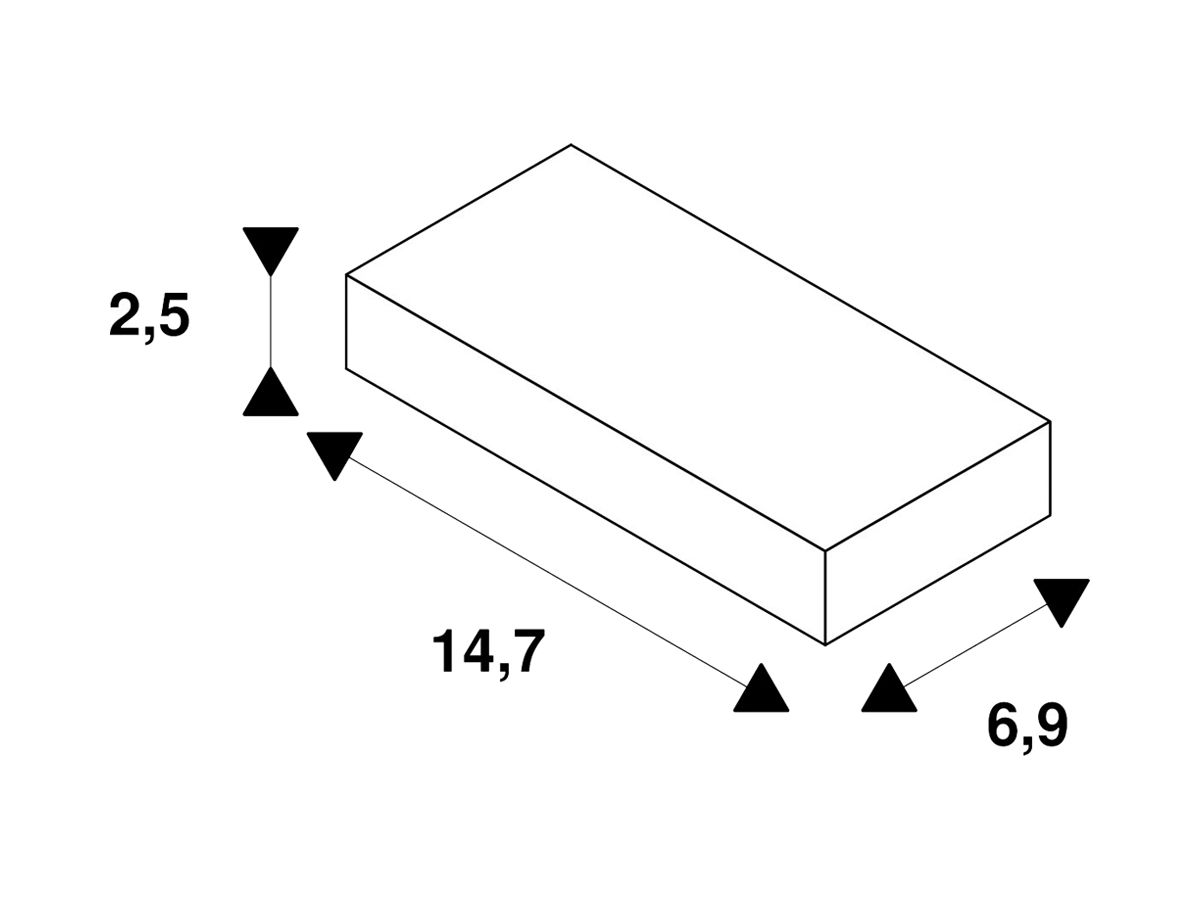 Fernbedienung SLV HIGHBAY C 147×69×25mm weiss