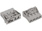 Steckerteil WAGO 4L 2×0.5…4mm² grau