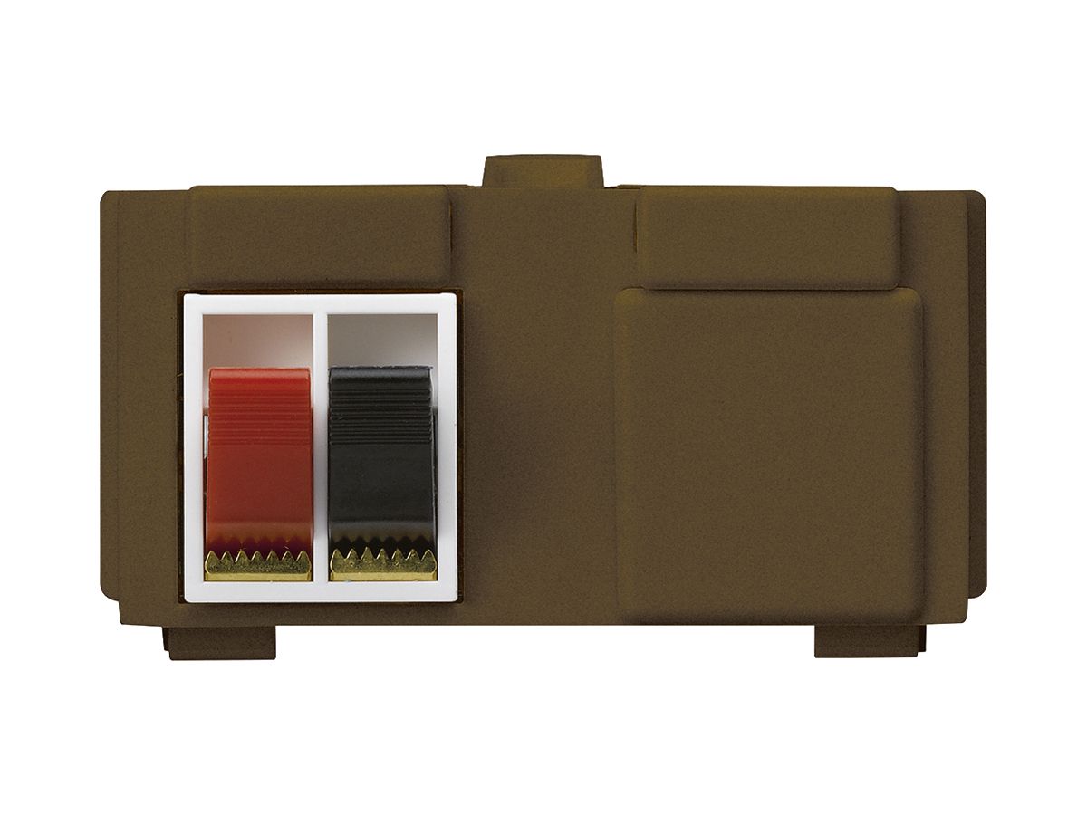 Multimedia-Modul M3 mit 2×LS-Klemme rot/schwarz kallysto braun